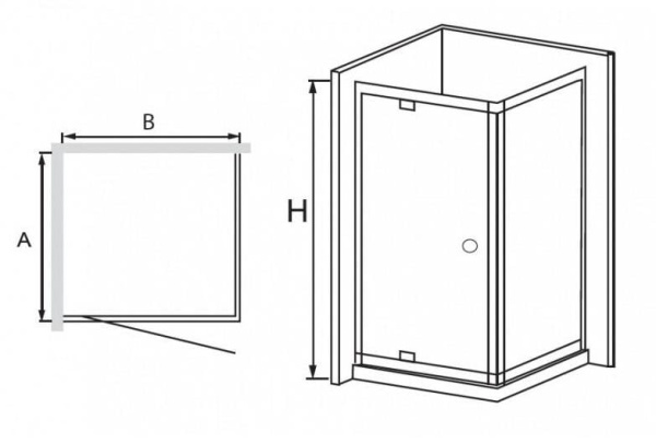Душевой угол RGW PA-32 (RGW PA-02+RGW Z-12+RGW A-11) 04083200-51