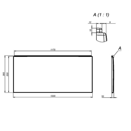 Панель фронтальная 120 см Am.Pm X-Joy W94A-120-070W-P белый