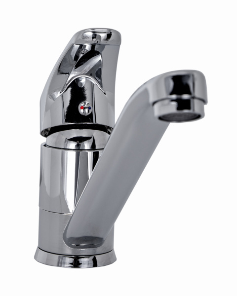 Смеситель для кухни однорычажный полимерный OneLife P01-000cr хром