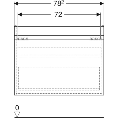 Тумба под раковинуGeberit Renova Plan 501.909.JK.1