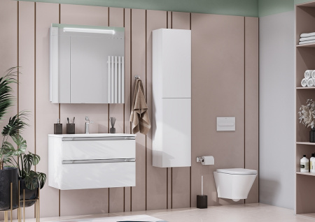 Зеркальный шкаф Roca Victoria Nord 80 белый глянец ZRU9000033