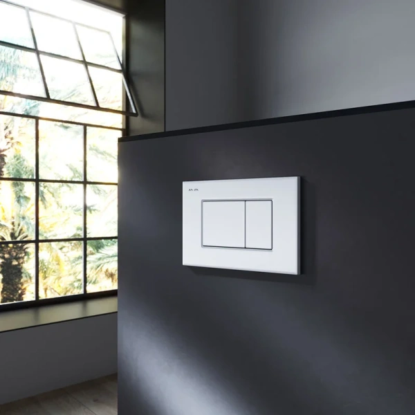 Комплект унитаза с инсталляцией Am.Pm MasterFit Gem IS100201.901701 с сиденьем микролифт, кнопка белый глянец