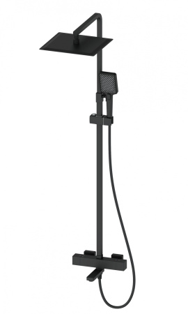 Душевая система с термостатом WONZON & WOGHAND, черный матовый WW-88739901-MB