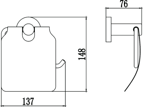 Держатель для туалетной бумаги с крышкой Savol 87 S-008751