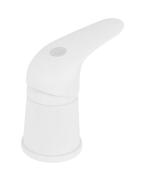 Смеситель на борт ванны однорычажный с душевым набором Orange M60-333w белый