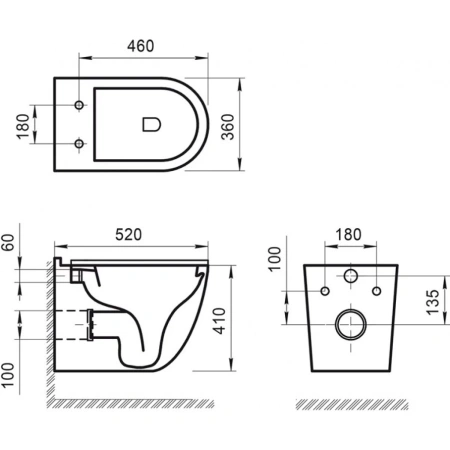 Унитаз подвесной безободковый BelBagno SENSO-R BB017CH-TOR с сиденьем микролифт