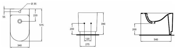 Биде напольное Ideal Standard Moments K506201