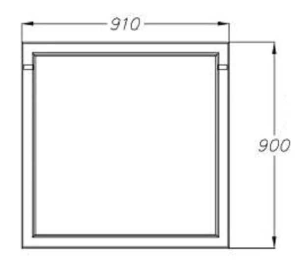 Зеркало Opadiris Омега 85 00-00007361  белый матовый