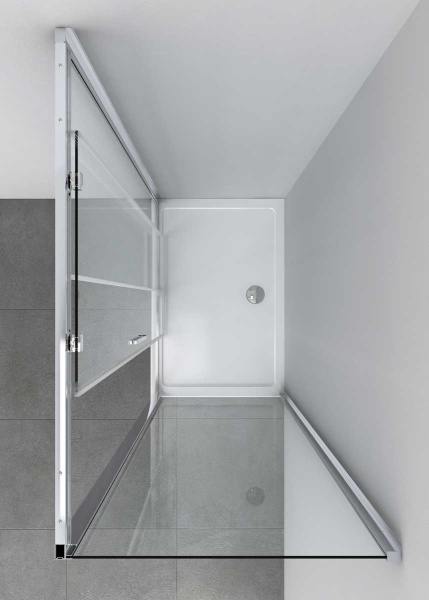 Душевой уголок Vincea  Soft VSR-3SO1014CL (140х100)  хром, стекло прозрачное