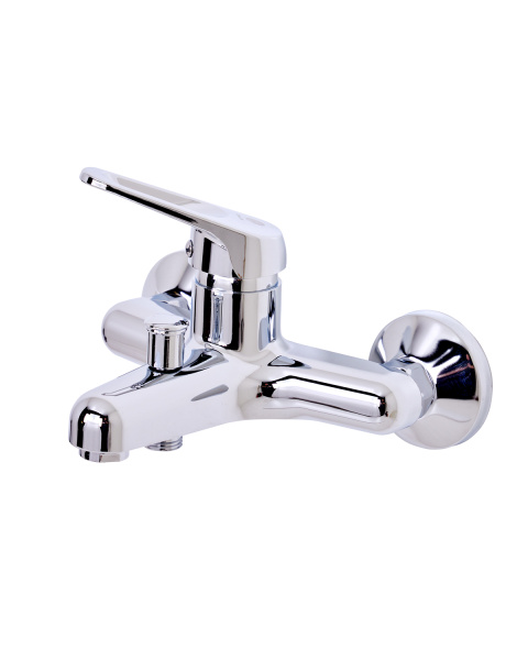 Смеситель для ванны однорычажный полимерный OneLife P11-100cr хром