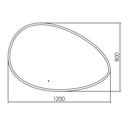 Зеркало (120х80) Silver Mirrors Omega LED-00002557