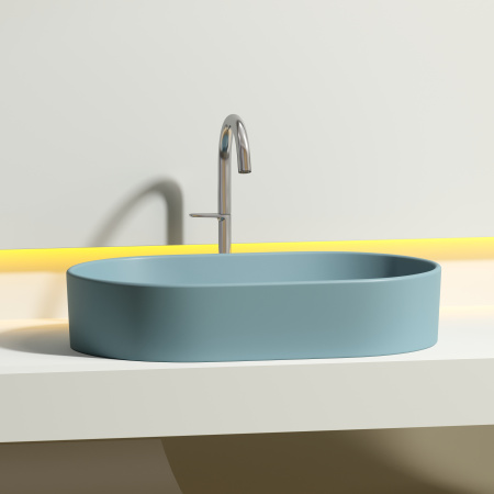 Раковина накладная (60,8х38,5) Ceramica Nova ELEMENT CN6048MLG