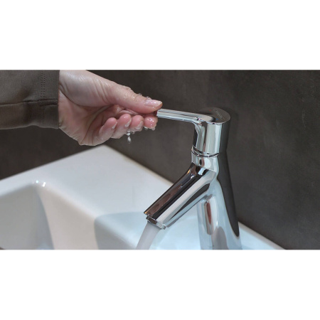 Смеситель для раковины с донным клапаном CoolStart Hansgrohe Talis S 72013000 хром