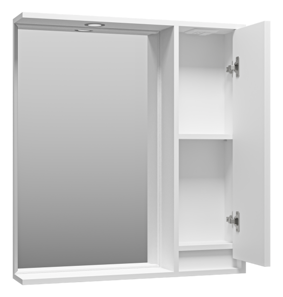 Зеркальный шкаф (73х80) Brevita Balaton 75 правый  BAL-04075-01-П