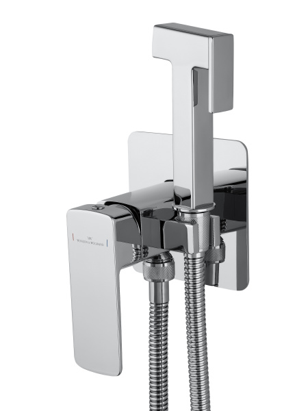 Смеситель с гигиеническим душем встраиваемый WONZON & WOGHAND EDGE, хром WW-88829003-CR Смеситель с гигиеническим душем встраиваемый WONZON & WOGHAND EDGE, хром WW-88829003-CR