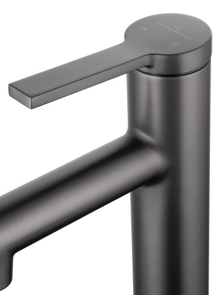 Смеситель для раковины с функцией полоскания WONZON & WOGHAND, темный графит WW-H1017-BGG Смеситель для раковины с функцией полоскания WONZON & WOGHAND, темный графит WW-H1017-BGG