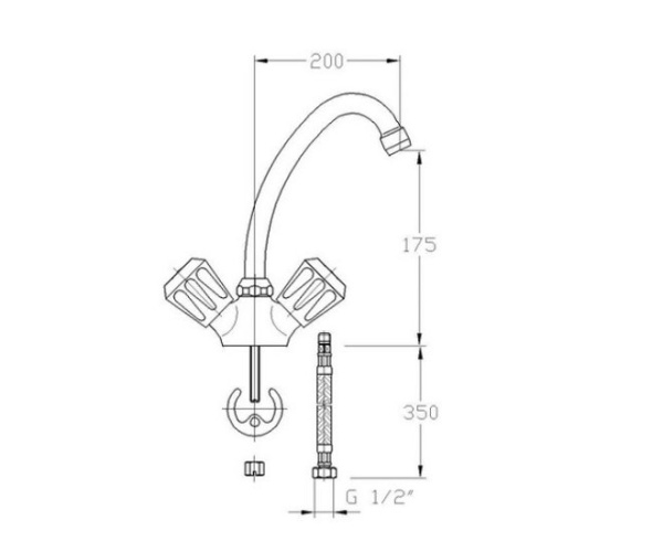 Смеситель для мойки MOFEM EVROSTAR 140-0001-05