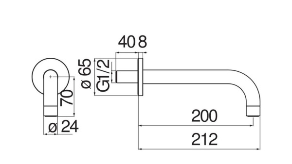 Излив Nobili AV00158/36FLP