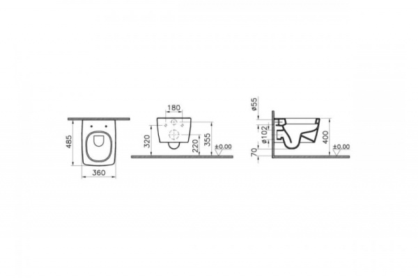 Унитаз Vitra Metropole 5671B003-0075