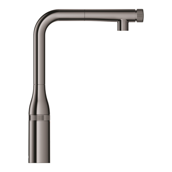 Смеситель для кухни с выдвижным изливом Grohe Essence SmartControl 31615 A00 (31615A00) темный графит глянец