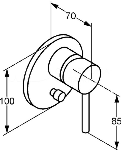 Термостат для ванны Kludi Bozz 387160576 Термостат для ванны Kludi Bozz 387160576