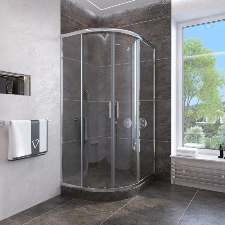 Душевой угол Veconi Rovigo RV-107B, (90x90) RV107B-90-01-C4