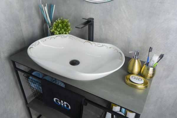 Раковина накладная (66,5х41) Gid Nc460