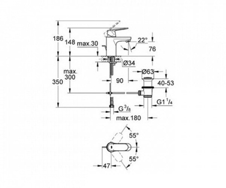 Набор смесителей GROHE Eurosmart Cosmopolitan 116939