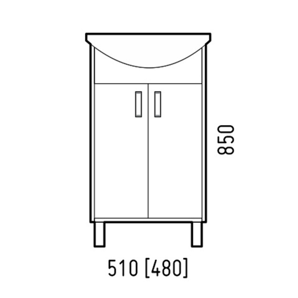 Тумба напольная Corozo Колор 50 SD-00001415
