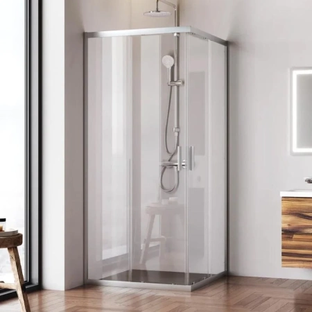 Душевой уголок (90х90) Am.Pm Gem W90G-403-9090MT хром матовый