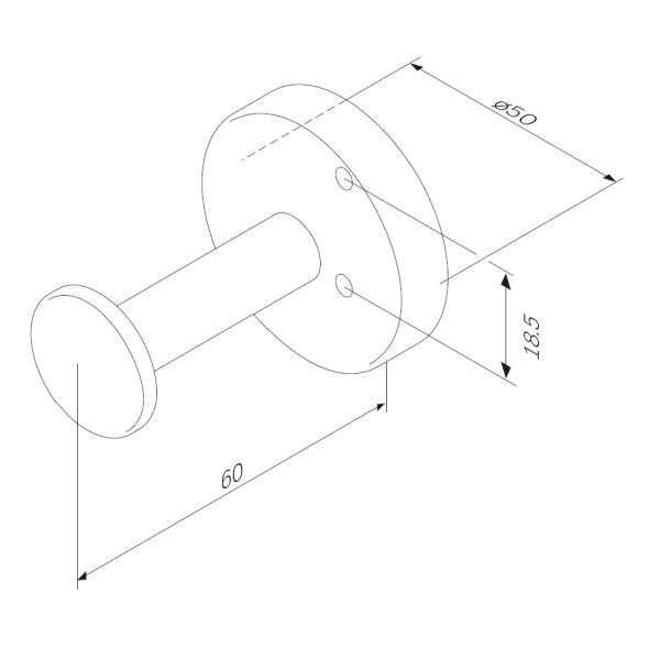 A50A35800 Inspire V2.0, Крючок для халата Am.Pm Inspire 2.0 A50A35800