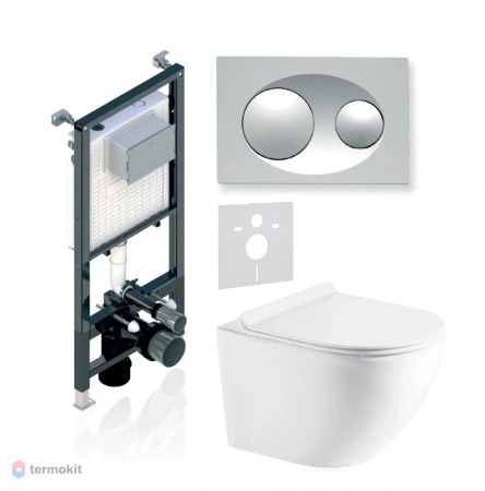 Комплект 3в1 Koller Pool Alcora ST 1200+ GRACE Matt Chrome+ROUND