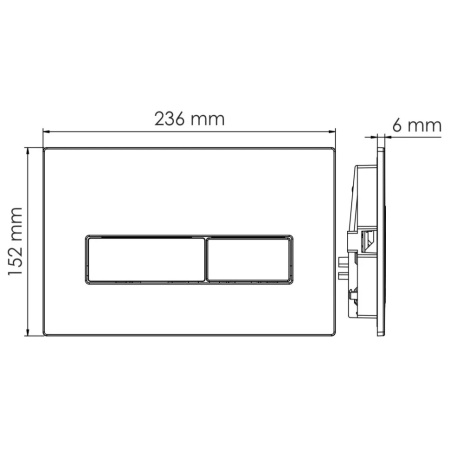 Клавиша смыва WasserKRAFT MG03