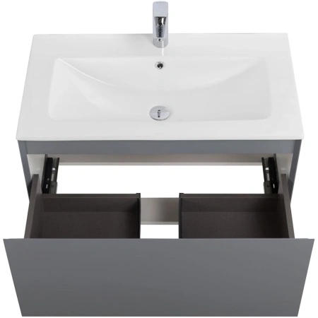 Тумба без раковины Art&Max Latina AM-Latina-800-1C-SO-GM серый матовый