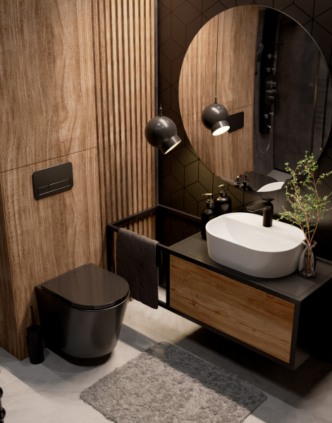 Унитаз подвесной безободковый AQUAme AQM2001MB