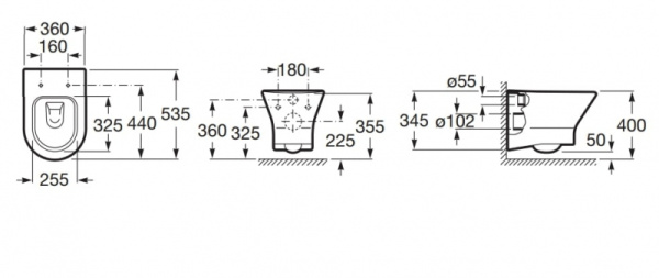 Крышка-сиденье для унитаза микролифт Roca Nexo 80164A004