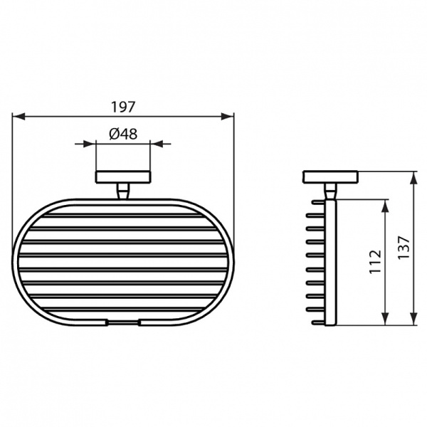Полочка для мыла/шампуня Ideal Standard IOM A9112AA Полочка для мыла/шампуня Ideal Standard IOM A9112AA