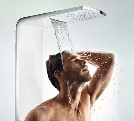 Душевая панель с термостатом Hansgrohe Raindance Lift 180 2jet 27008000 хром матовый
