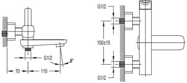 Смеситель для душа Cezares Tesoro TESORO-VD-01