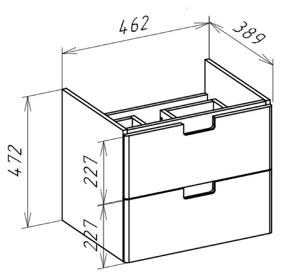 Тумба под раковину Bellezza Пегас 50 4630406180042