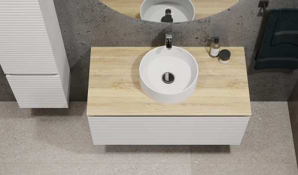 Тумба под раковину Jorno Cossety 100 Coss.01.100/P/W-DG/JR