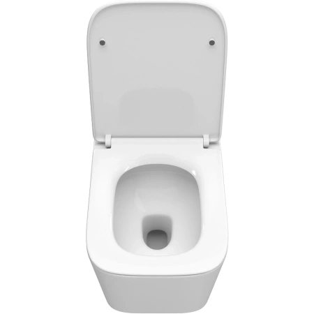 Унитаз подвесной BelBagno Due BB5171CH-TOR/SC безободковый, торнадо, с сиденьем микролифт, белый