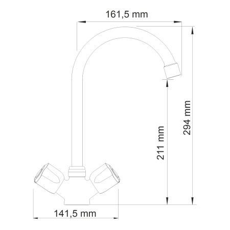 Смеситель для кухни WasserKRAFT Amper 2907