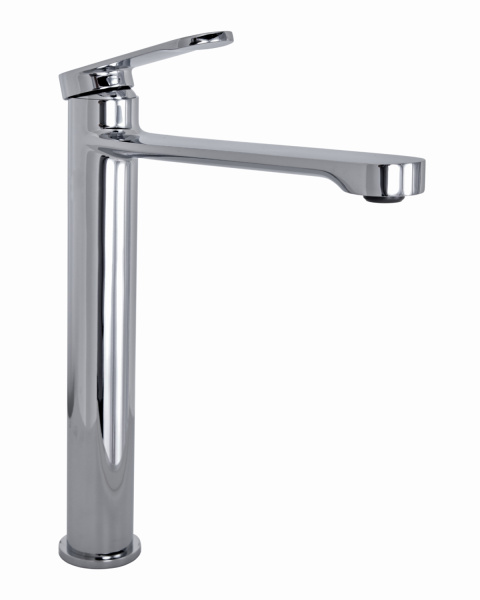 Смеситель для накладной раковины однорычажный высокий Orange Vesper M10-121cr хром