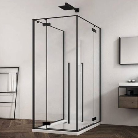 Душевой уголок (90х90) ABBER Eins AG06099B черный