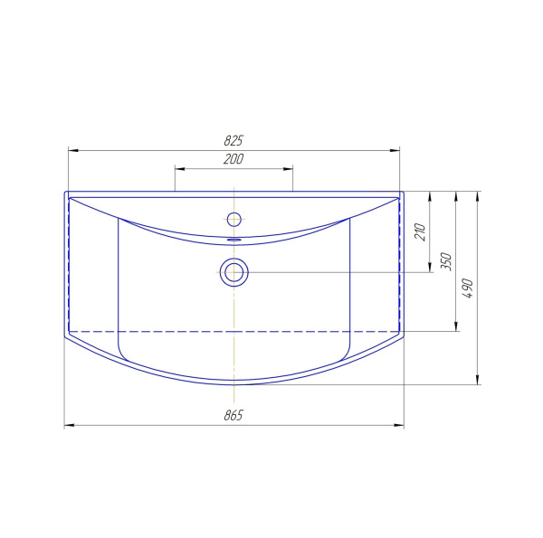 Раковина 1Marka Стиль 85 У94466