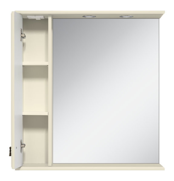 Зеркало-шкаф (65х80) Misty Лувр 65 левый П-Лвр03065-1014Л