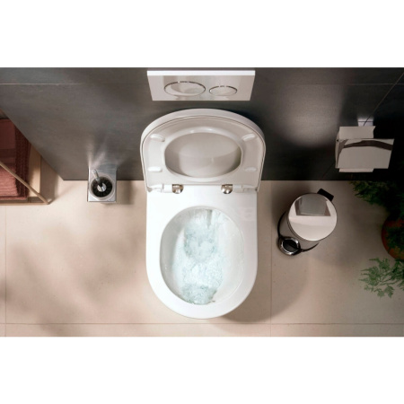 Унитаз подвесной безободковый Hansgrohe EluPura Original S 60142450 без сиденья