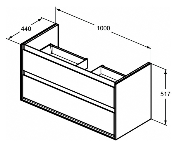 Тумба под раковину Ideal Standard Connect Air 100 E0821UK
