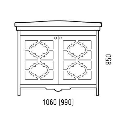 Тумба напольная Corozo Манойр 105 SD-00000357